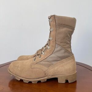 Men's Tan Suede Combat Jungle Boots | US 7.5